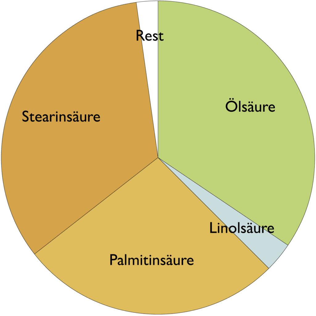 Fettsäurespektrum von Kakaobutter