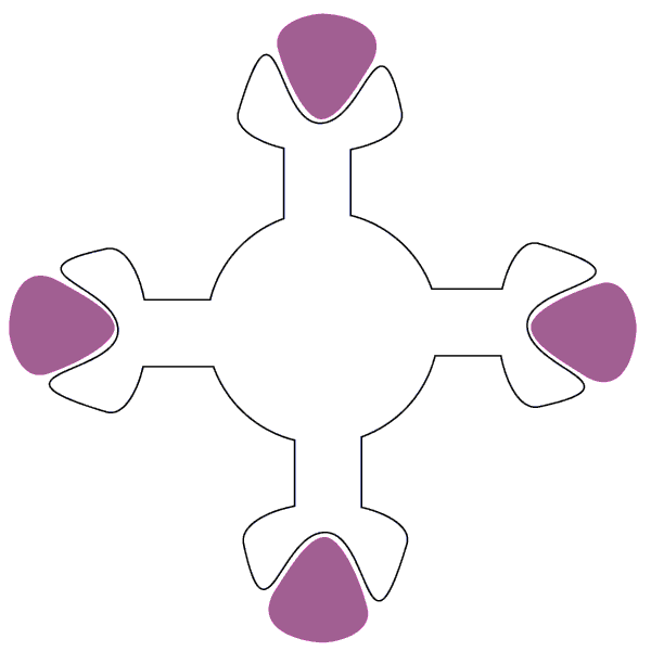 Konservierungsmittel-Molekül mit besetzten »Ärmchen«