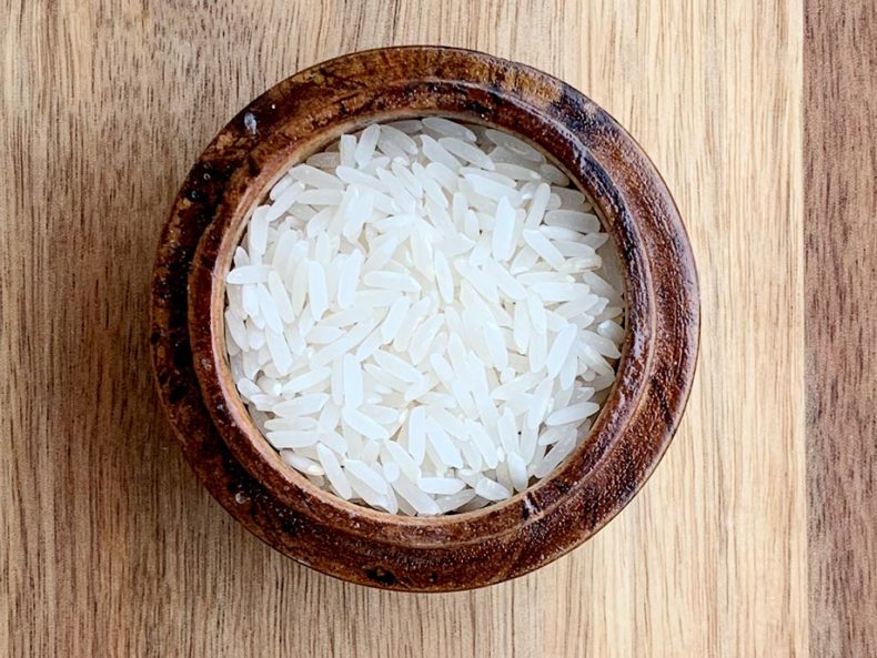 Reiskörner, aus denen Reiskeimöl gepresst werden kann